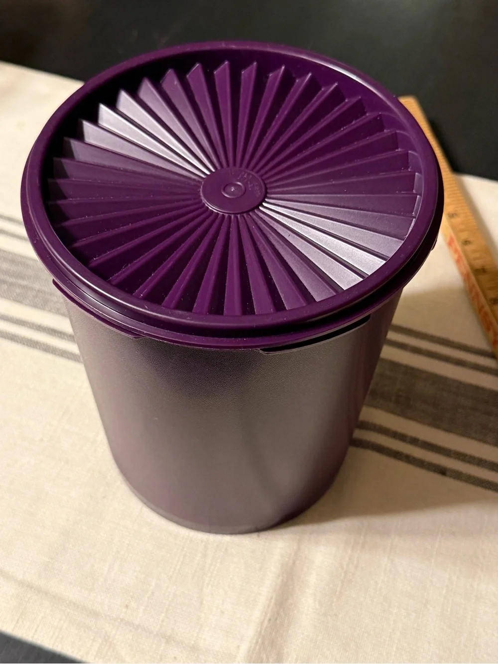 Tupperware Heritage 3-piece purple canister set
